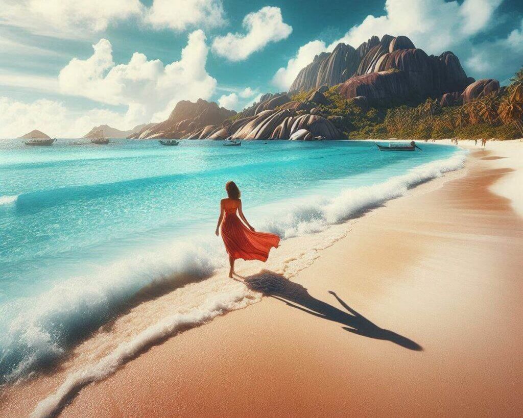 la plage d'Anse Source d'Argent